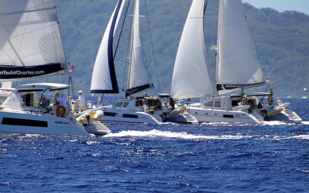 Race one to Bora Bora - Sail Tahiti Yacht Rally © Maggie Joyce